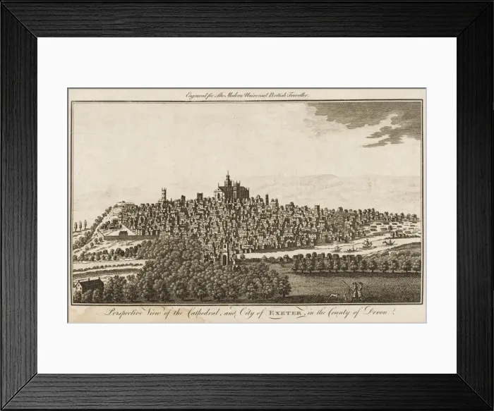 Framed Print : EXETER / COOKEs 1779 Framed Print : EXETER / COOKEs 1779