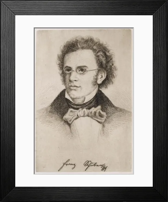 Framed Print : Franz Schubert / Anon Framed Print : Franz Schubert / Anon