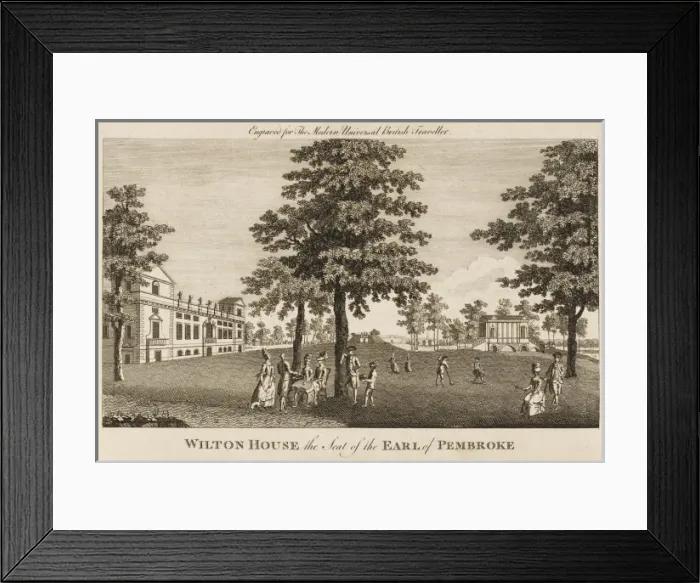 Framed Print : Wilton House / Wilts / 1779 Framed Print : Wilton House / Wilts / 1779