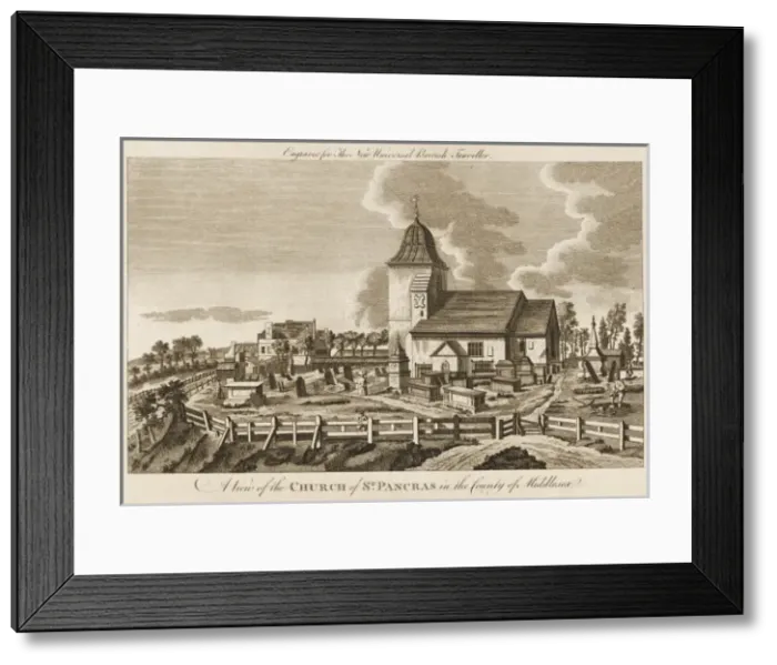 Framed Print : St Pancras  /  Fields 1779