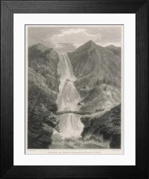 Framed Print : Waterfall at Kringlendal, Norway Framed Print : Waterfall at Kringlendal, Norway