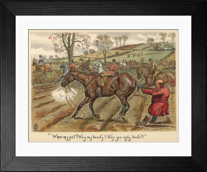 Framed Print : Mr Popple on the Chase Framed Print : Mr Popple on the Chase