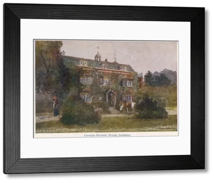 Framed Print : Home of Charles Dickens at Gadshill, Kent Framed Print : Home of Charles Dickens at Gadshill, Kent