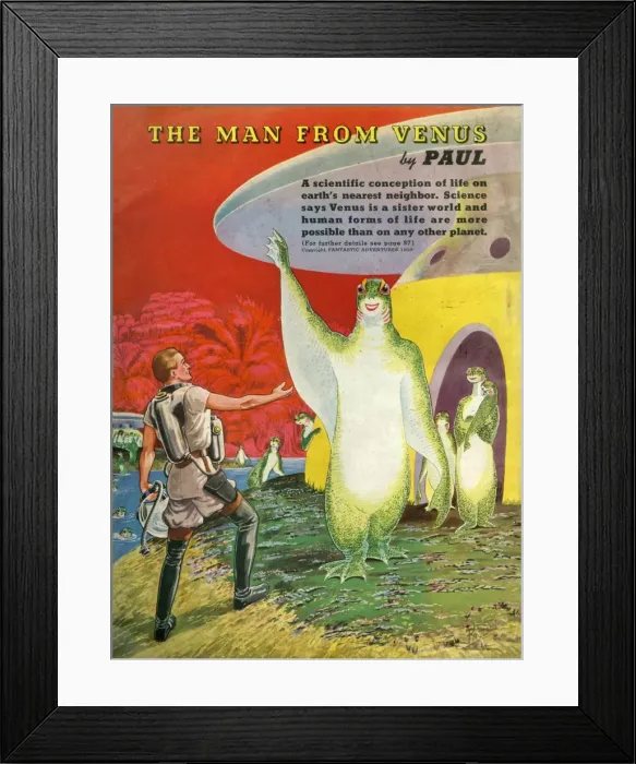 Framed Print : Imaginary inhabitants of the planet Venus Framed Print : Imaginary inhabitants of the planet Venus
