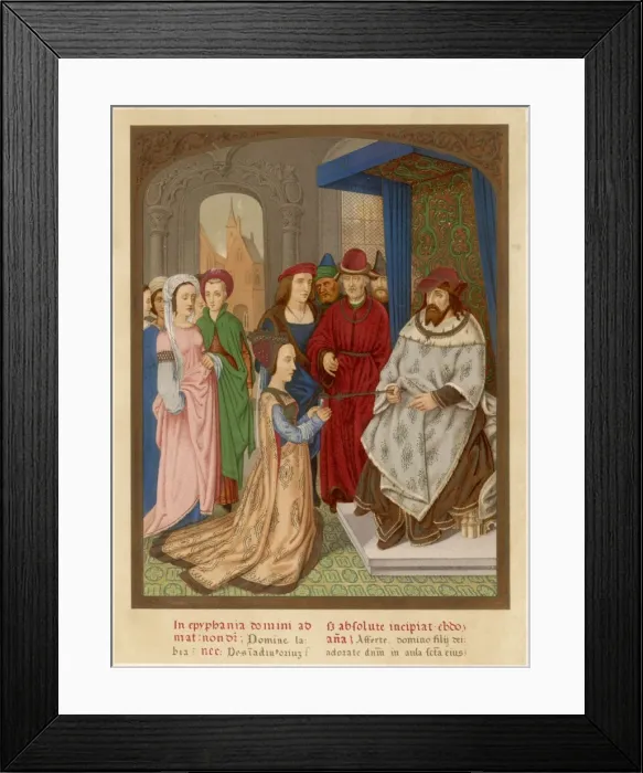Framed Print : Queen of Sheba visiting King Solomon Framed Print : Queen of Sheba visiting King Solomon