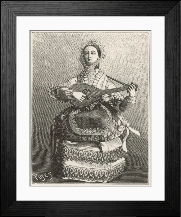 Framed Print : Automaton mandolin player Framed Print : Automaton mandolin player