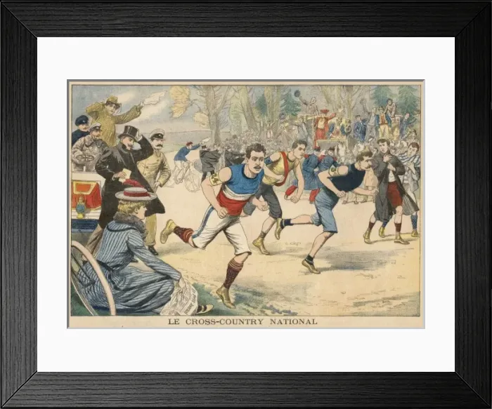 Framed Print : French cross-country race at Saint Cloud Framed Print : French cross-country race at Saint Cloud