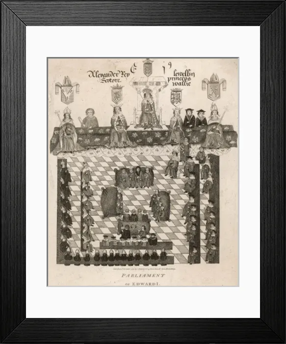 Framed Print : Parliament of King Edward I Framed Print : Parliament of King Edward I
