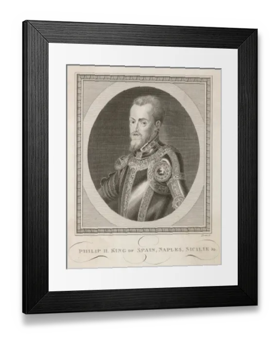 Framed Print : Philip II, King of Spain Framed Print : Philip II, King of Spain