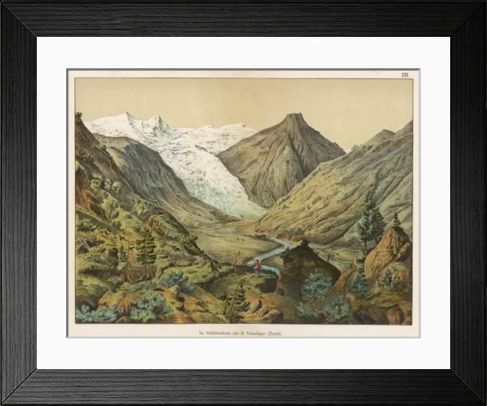 Framed Print : Schlatenkees Glacier, Hohe Tauern, Austrian Tyrol Framed Print : Schlatenkees Glacier, Hohe Tauern, Austrian Tyrol