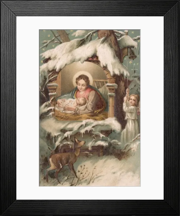 Framed Print : Christmas nativity scene Framed Print : Christmas nativity scene
