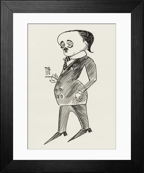 Framed Print : Max Beerbohm, writer and artist Framed Print : Max Beerbohm, writer and artist