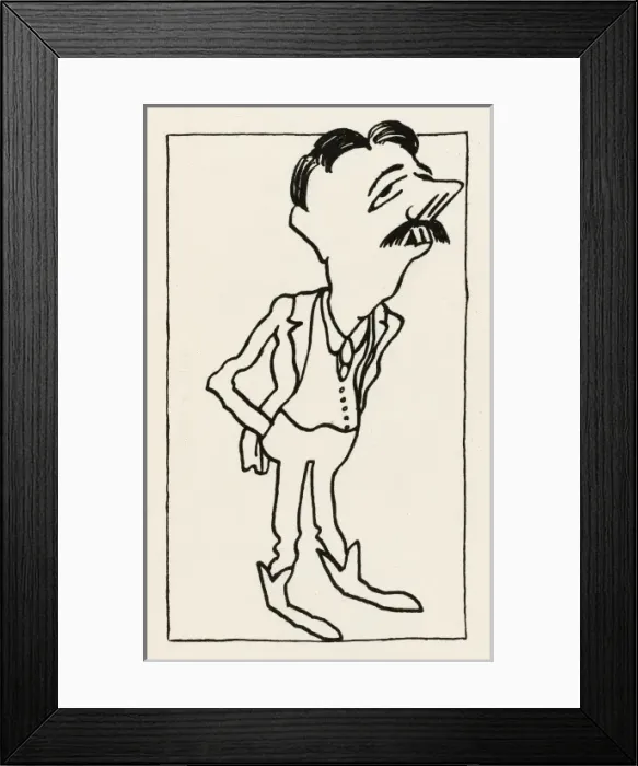 Framed Print : Arnold Bennett, English novelist Framed Print : Arnold Bennett, English novelist