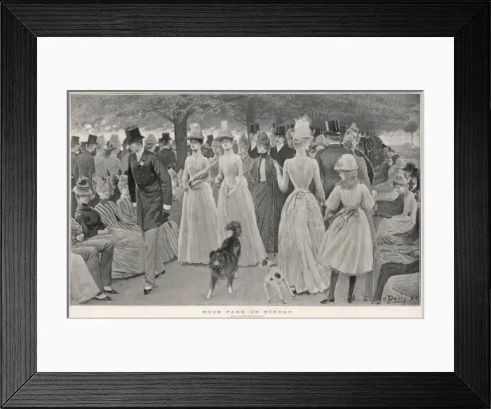 Framed Print : Sunday morning Church Parade in Hyde Park, London Framed Print : Sunday morning Church Parade in Hyde Park, London