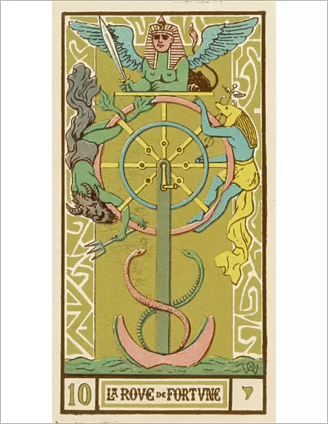 Tarot Card 10 - La Roue de Fortune (The Wheel of Fortune)