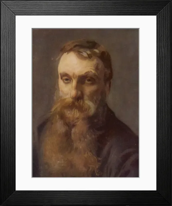 Framed Print : Auguste Rodin, French sculptor