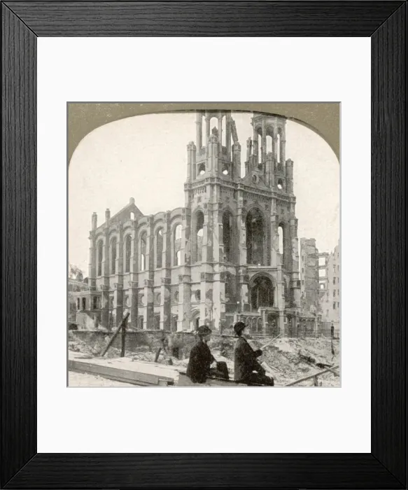 Framed Print : San Francisco earthquake, the Synagogue Framed Print : San Francisco earthquake, the Synagogue