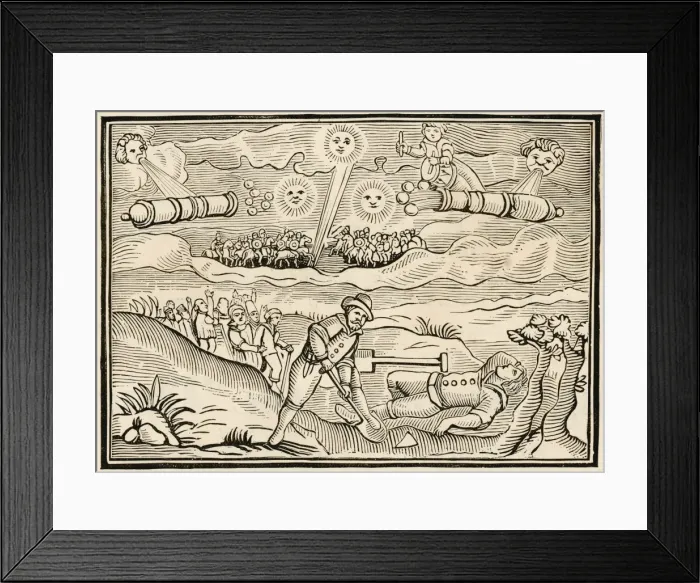 Framed Print : Fall of meteorites at Hatford, Berkshire, UK Framed Print : Fall of meteorites at Hatford, Berkshire, UK