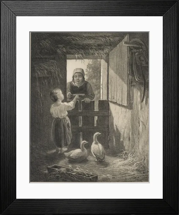 Framed Print : Fattening Xmas Goose Framed Print : Fattening Xmas Goose