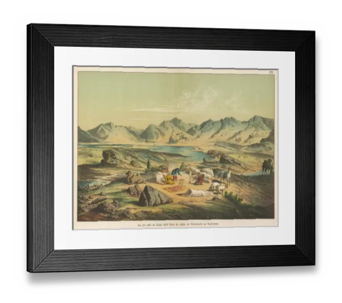 Framed Print : Salt Lake of Kiuk Kiol, Karakasch, Turkestan Framed Print : Salt Lake of Kiuk Kiol, Karakasch, Turkestan