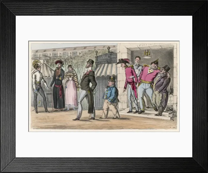 Framed Print : Social Scenes / France / C19 Framed Print : Social Scenes / France / C19