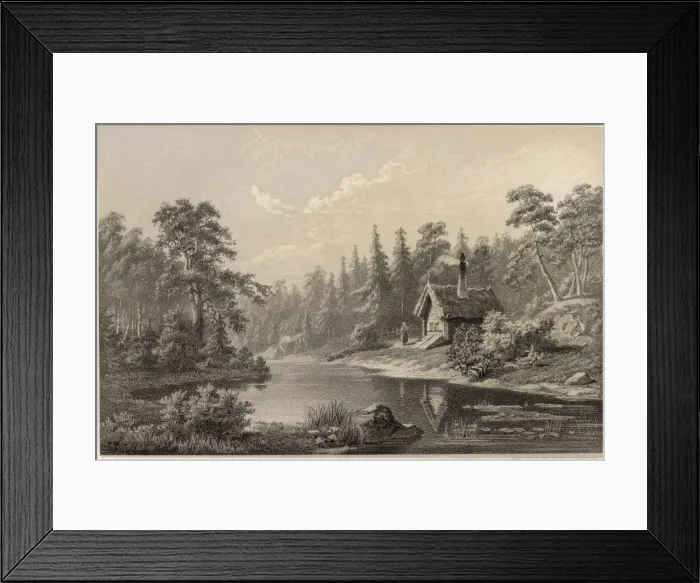 Framed Print : Sweden / Scenery / Cottage Framed Print : Sweden / Scenery / Cottage