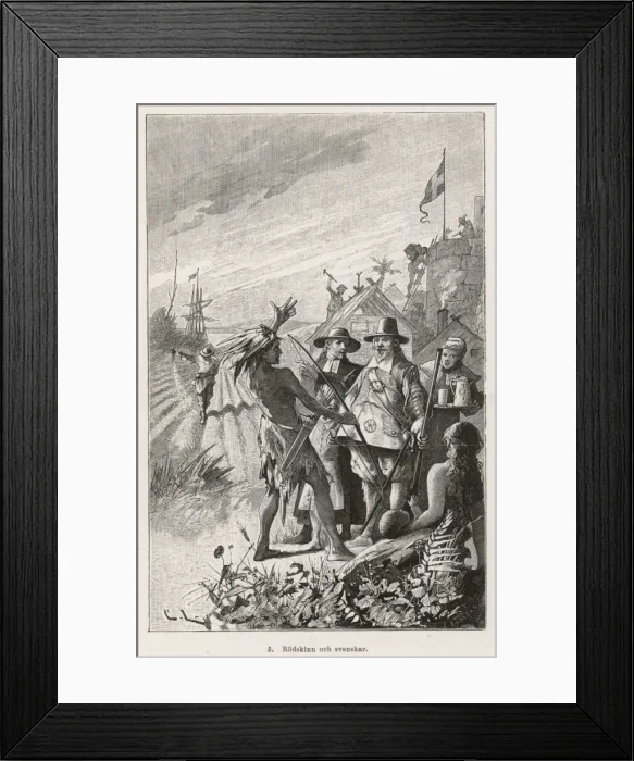 Framed Print : Events / America 1637 Framed Print : Events / America 1637