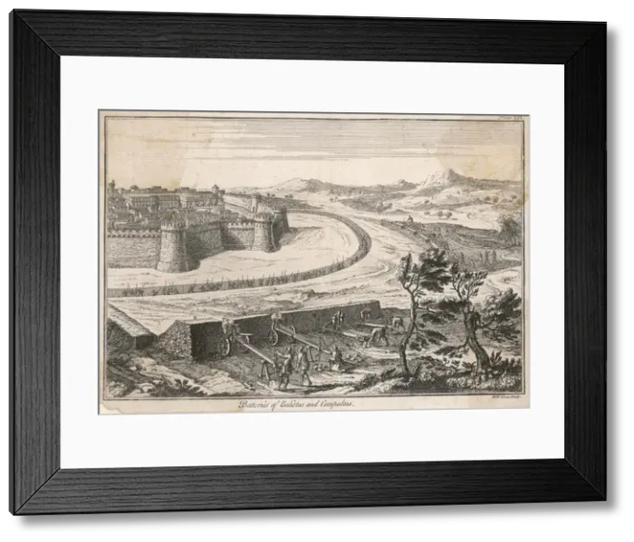 Framed Print : Roman Siege Works Framed Print : Roman Siege Works