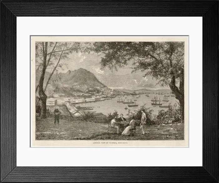 Framed Print : China / Hong Kong 1883 Framed Print : China / Hong Kong 1883
