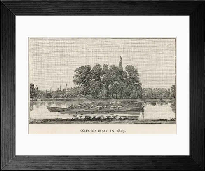 Framed Print : Oxford V Cambridge 1829 Framed Print : Oxford V Cambridge 1829