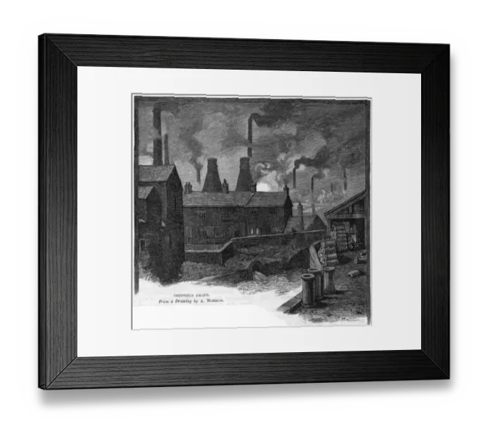 Framed Print : Sheffield / Morrow C1885 Framed Print : Sheffield / Morrow C1885