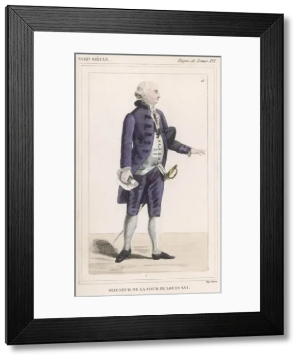 Framed Print : Costume / Man 1780 France Framed Print : Costume / Man 1780 France