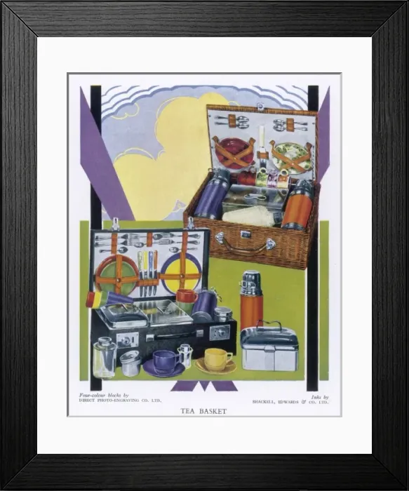Framed Print : TEA BASKET Framed Print : TEA BASKET