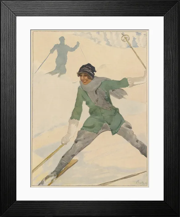 Framed Print : Sport / Winter / Skiing Framed Print : Sport / Winter / Skiing