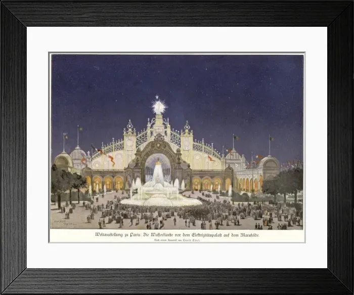 Framed Print : Paris Exhib. / Chateau Eau Framed Print : Paris Exhib. / Chateau Eau
