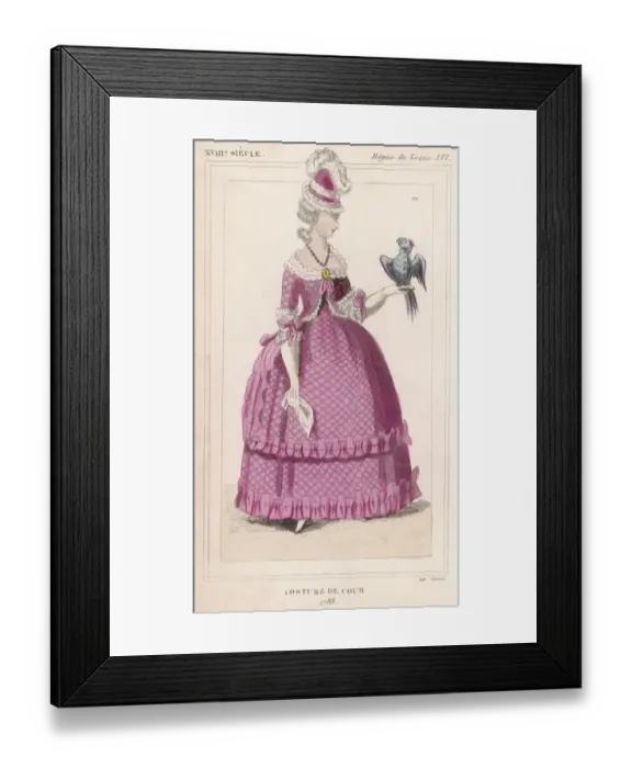 Framed Print : Costume / Woman, 1788 Framed Print : Costume / Woman, 1788