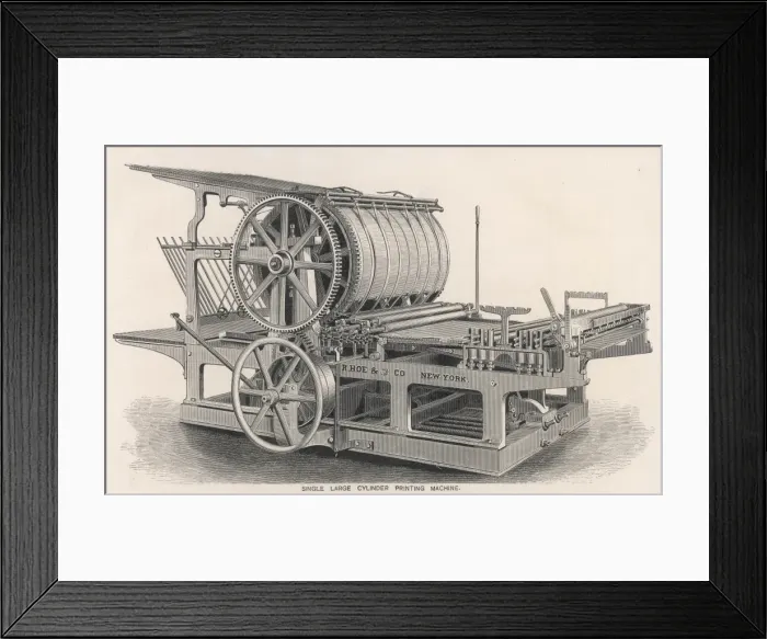 Framed Print : Communications Printing Framed Print : Communications Printing