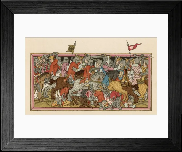 Framed Print : Bavarian Battle Scene Framed Print : Bavarian Battle Scene