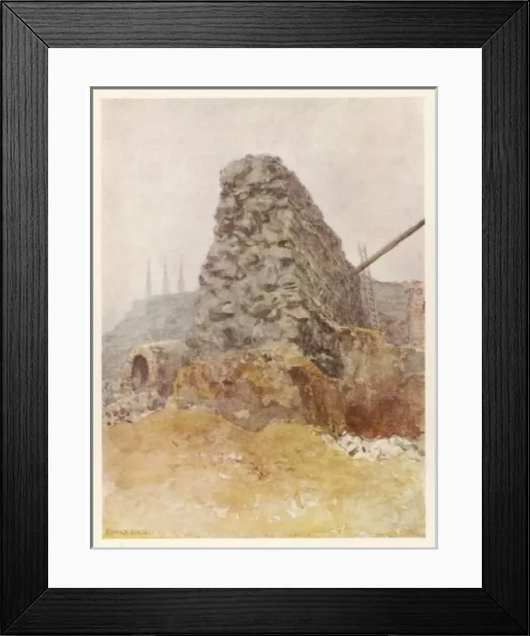 Framed Print : London Wall Newgate 1903 Framed Print : London Wall Newgate 1903