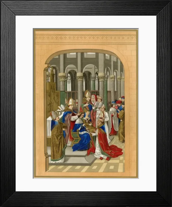 Framed Print : Coronation Charles V 14C Framed Print : Coronation Charles V 14C