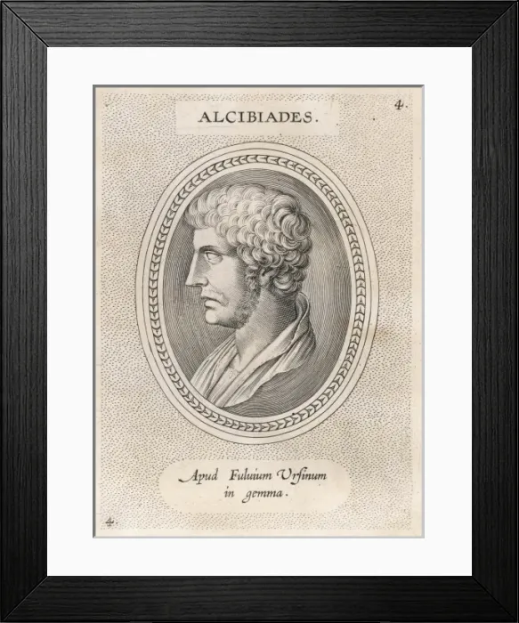 Framed Print : Alcibiades / Oval Eng Framed Print : Alcibiades / Oval Eng