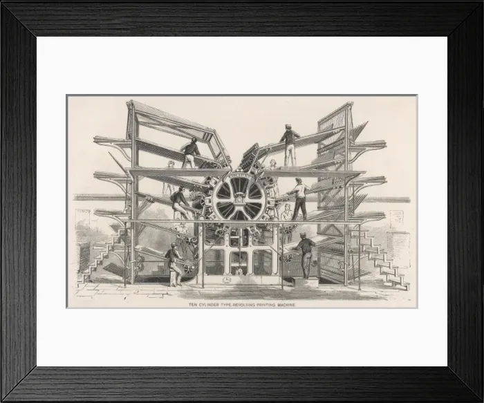 Framed Print : Communications / Printing / Framed Print : Communications / Printing /
