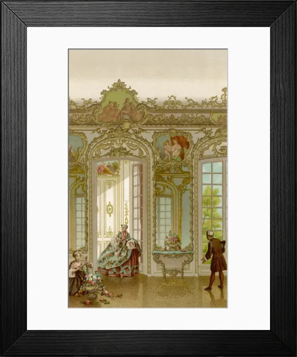 Framed Print : Social Scenes / France / C18 Framed Print : Social Scenes / France / C18