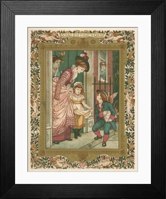 Framed Print : Cupid Makes Delivery Framed Print : Cupid Makes Delivery