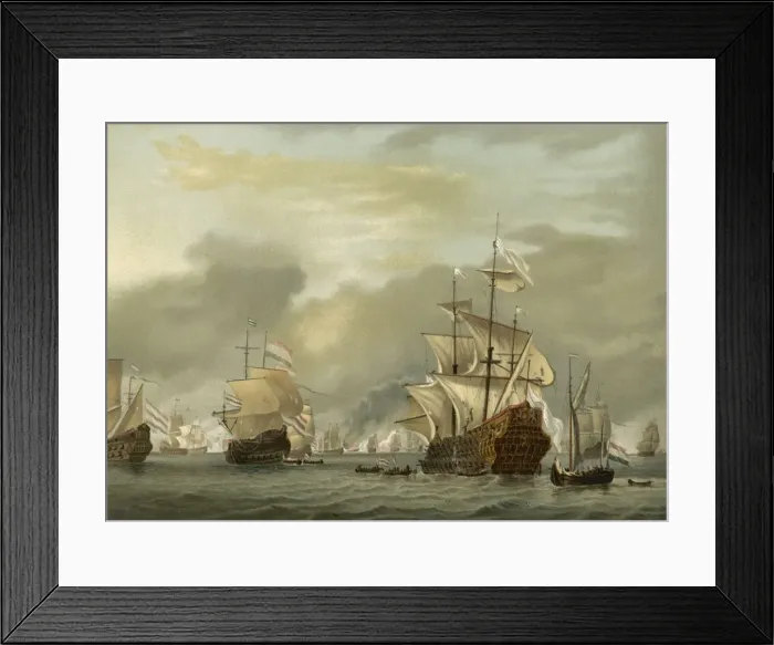 Framed Print : Anglo-Dutch War 1666 Framed Print : Anglo-Dutch War 1666