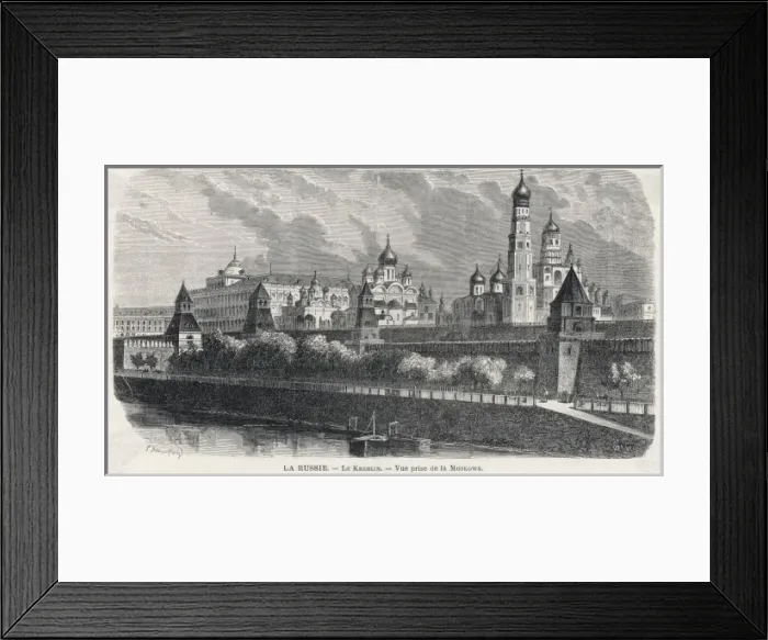Framed Print : Kremlin / Clerget / 1870S Framed Print : Kremlin / Clerget / 1870S