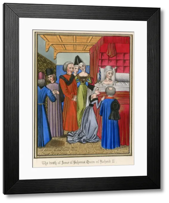 Framed Print : Death of Anne of Bohemia Framed Print : Death of Anne of Bohemia