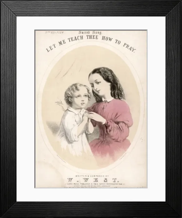 Framed Print : Child / Mother / Praying Framed Print : Child / Mother / Praying