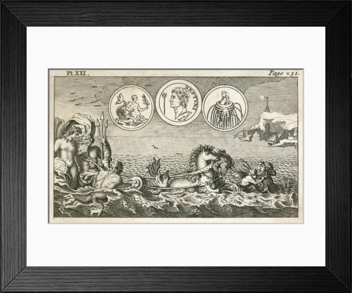 Framed Print : Neptune / Tookes Pantheon Framed Print : Neptune / Tookes Pantheon