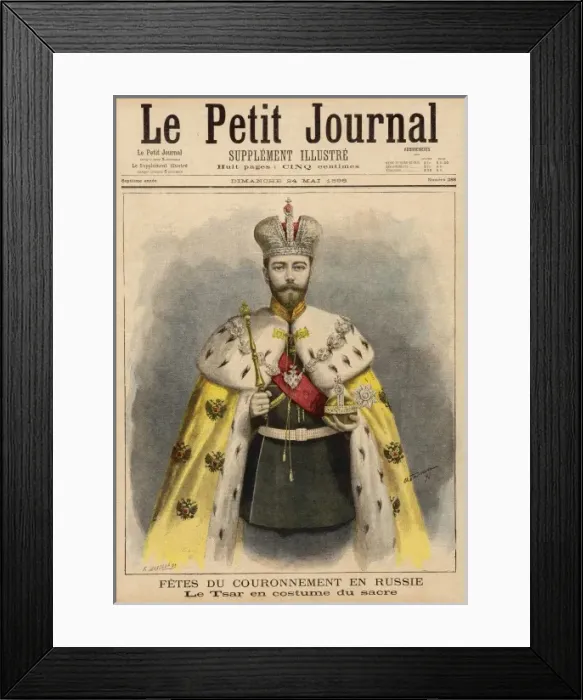 Framed Print : Nicolas Ii / Coronation / Pj Framed Print : Nicolas Ii / Coronation / Pj